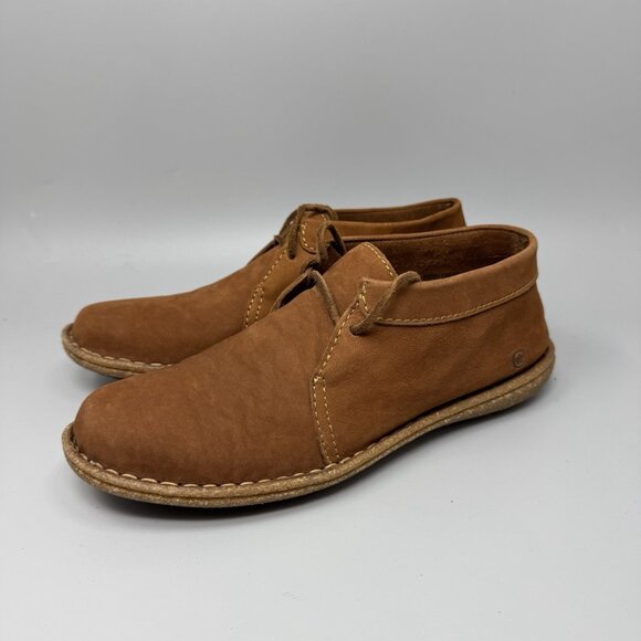 Born Nuala Mable Leaf Brown Leather Nubuck Chukka Bootie size 10 - Picture 3 of 9